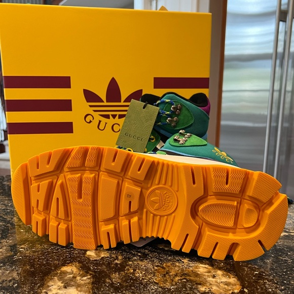 Gucci X Adidas Hiking Lace up Boots - Picture 6 of 9